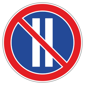 Дорожный знак 3.30 «Стоянка запрещена по четным числам месяца» (металл 0,8 мм, II типоразмер: диаметр 700 мм, С/О пленка: тип А коммерческая)